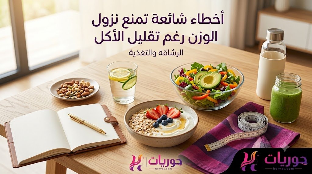 أخطاء شائعة تمنع نزول الوزن رغم تقليل الأكل