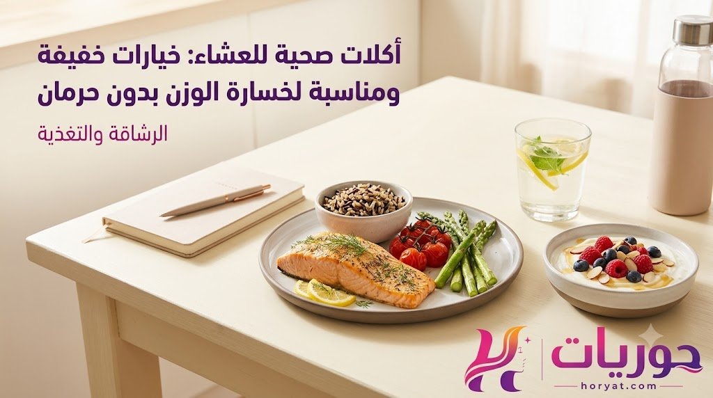 أكلات صحية للعشاء: خيارات خفيفة ومناسبة لخسارة الوزن بدون حرمان