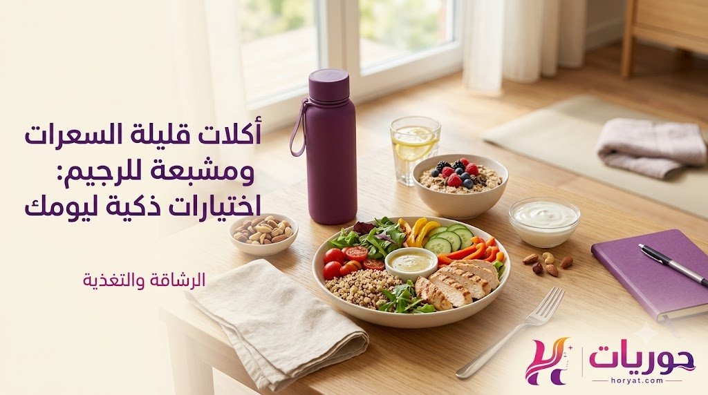 أكلات قليلة السعرات ومشبعة للرجيم: اختيارات ذكية ليومك