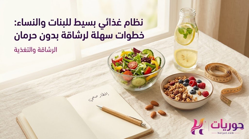 نظام غذائي بسيط للبنات والنساء: خطوات سهلة لرشاقة بدون حرمان